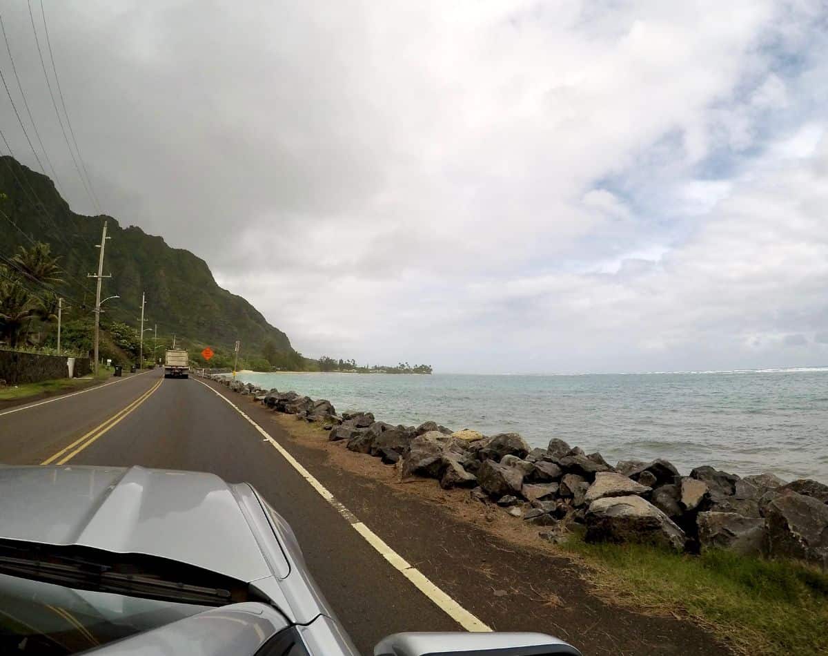scenic drive around Oahu island.