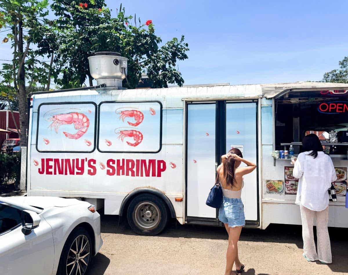 Jenny's shrimp truck in north shore.