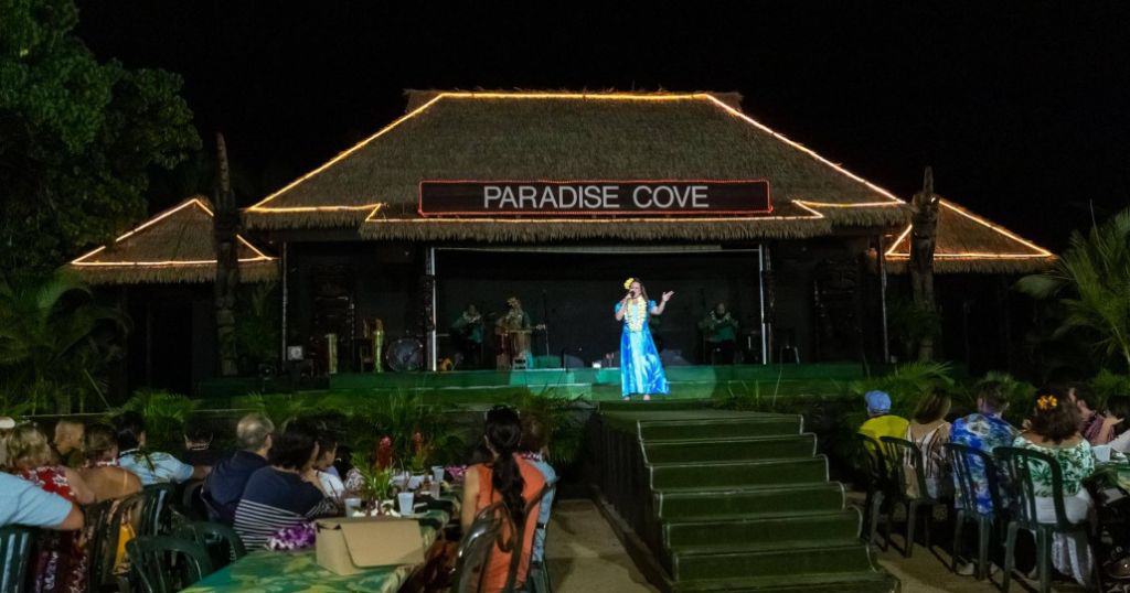 paradise cove luau, oahu, hawaii.