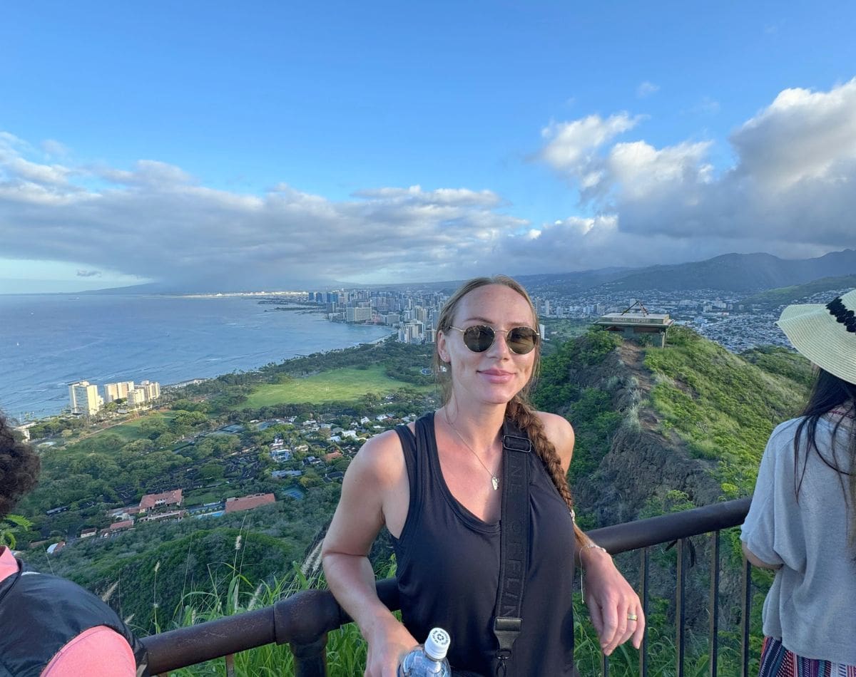 Panoramic view of downtown Honolulu from the top.
