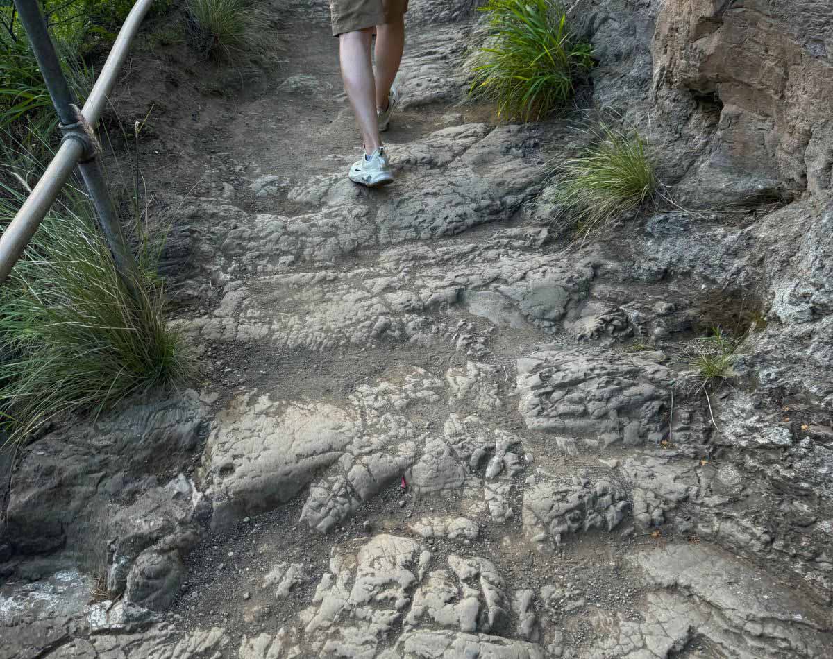 Diamond Head Trail Paved path.