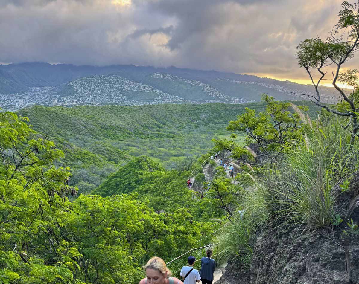 Diamond Head Hiking Trail.